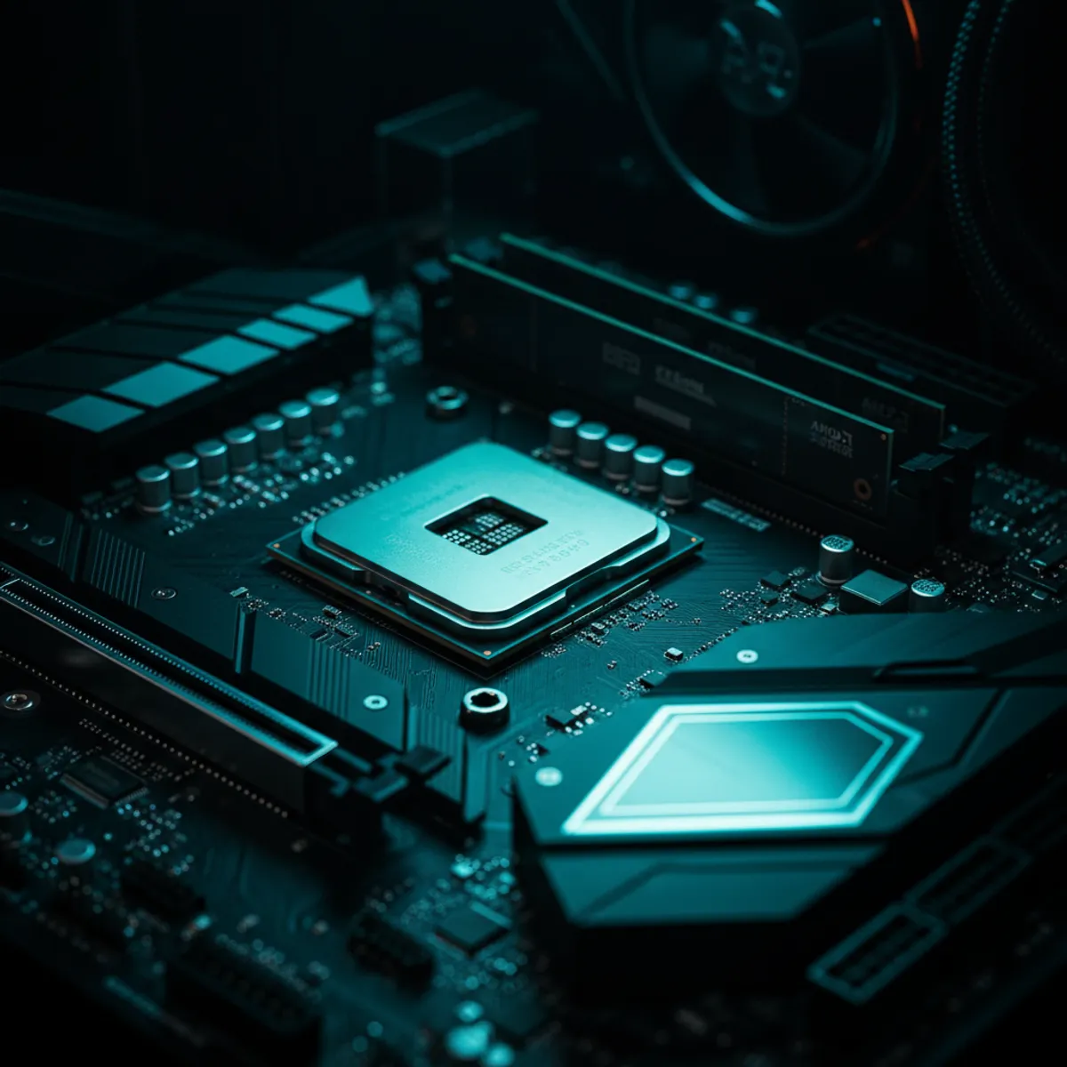 Processeur AMD Ryzen 9 9950X Zen 5 sur carte mère AM5 avec benchmark performances multicœurs