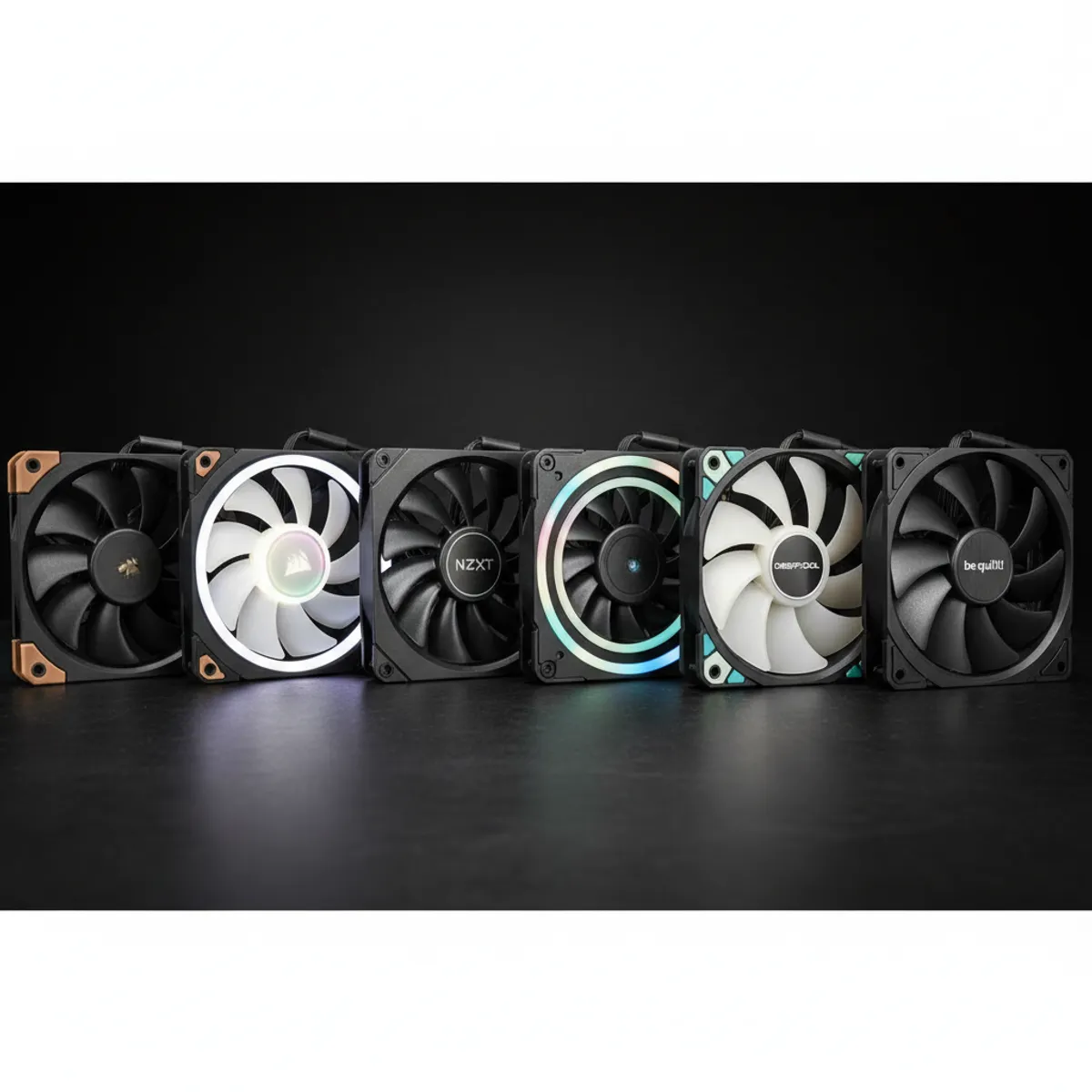 Comparatif ventilateurs 120mm Noctua NF-A12x25 Arctic P12 Corsair AF120 Elite test airflow PC gaming